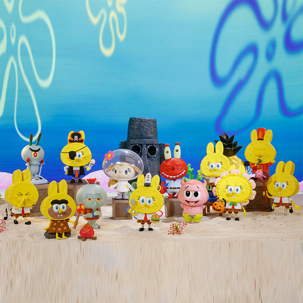Figurine Labubu × SpongeBob – The Pirate ( Éditions Secrètes )