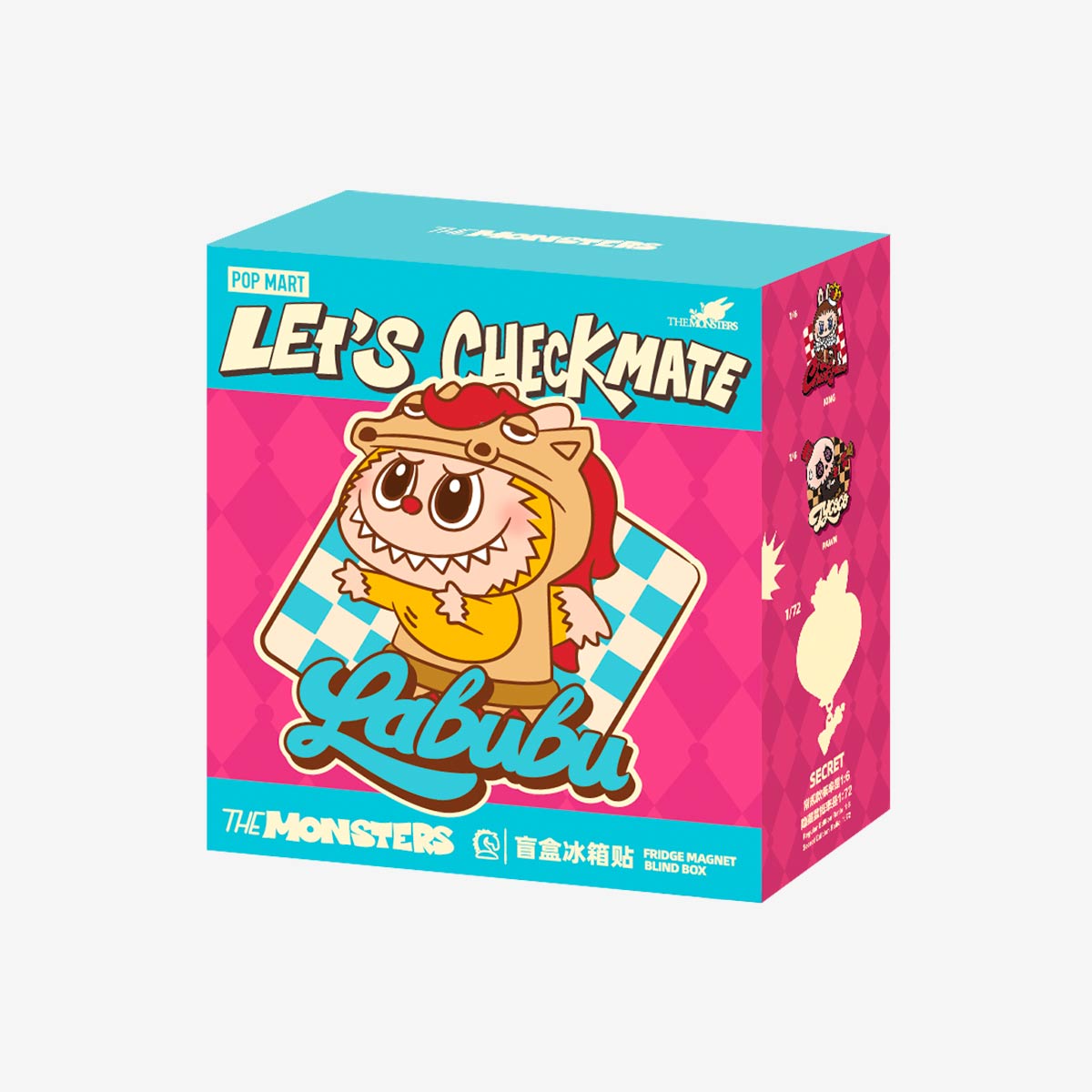 Coffret Complet de 6 Aimants Labubu – Let’s Checkmate (Édition Complète)