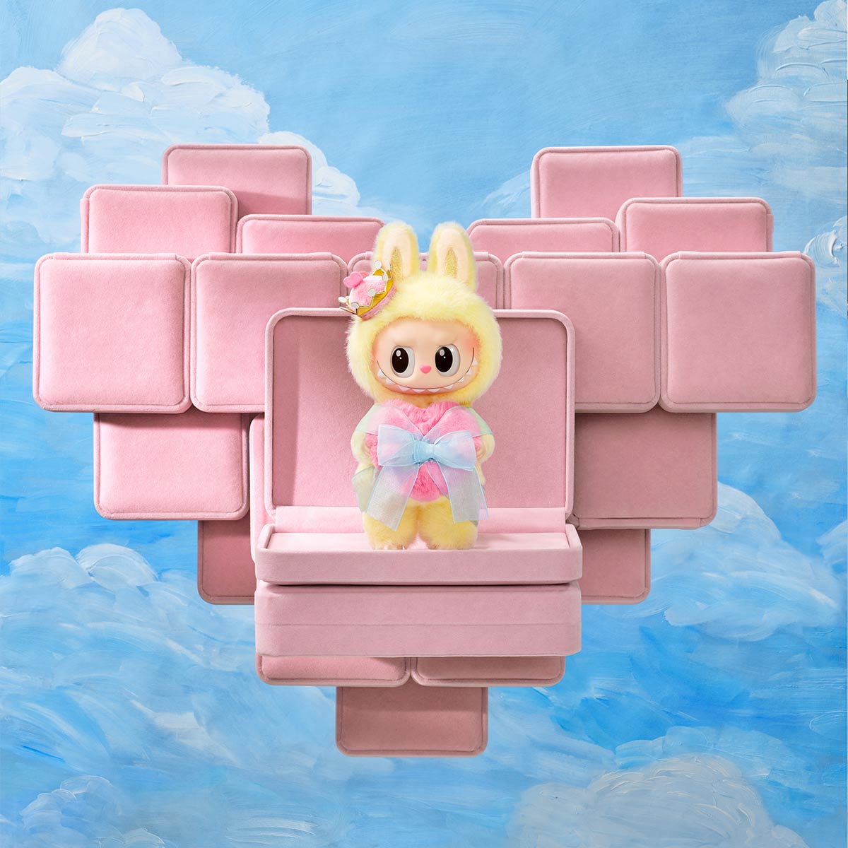 Peluche Labubu Vinyl Plush Hanging Card – Let’s Checkmate Series