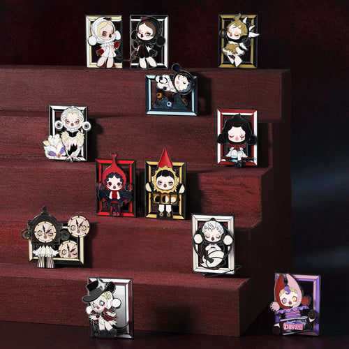 Blind Box Peluche Labubu THE Monster SkullPanda series